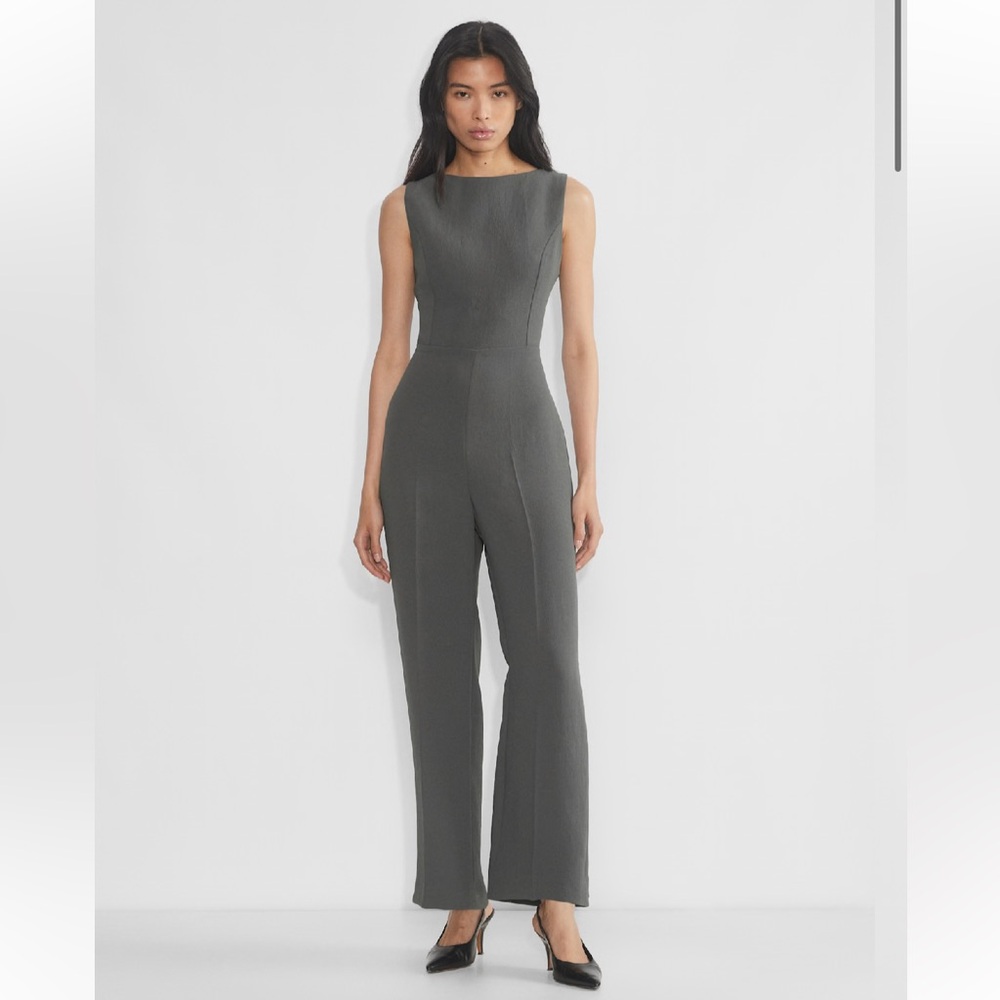 Aritzia Lovett Jumpsuit Coal Gray